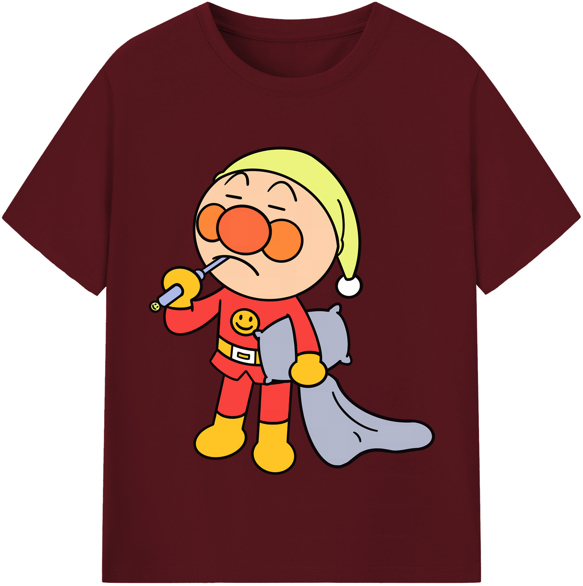 （画像用） アンパンマン Anpanman 綿100％半袖Tシャツ（フロントプリント）